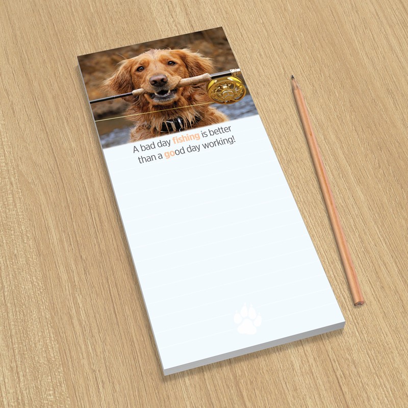 Fishing Buddy | Dog themed list pad