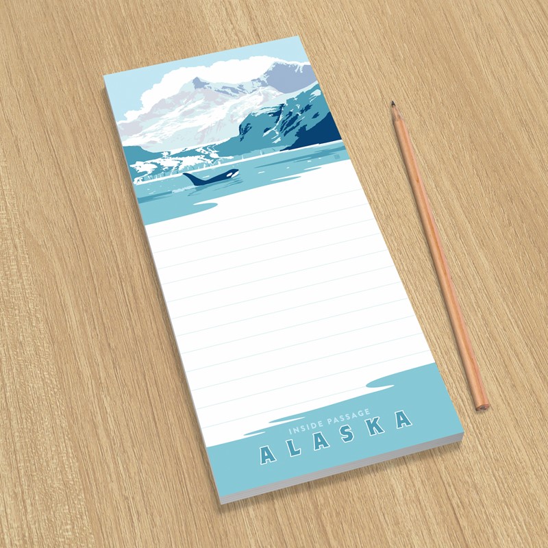 Alaska Glacier Bay | Alaska themed list pad