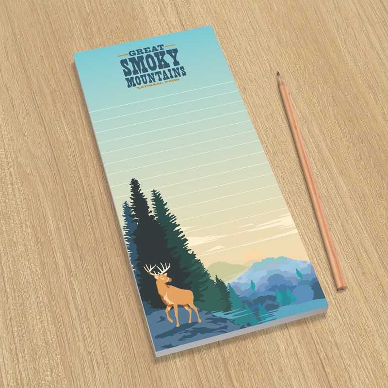 Great Smoky Mountain Deer | Buck themed list pad