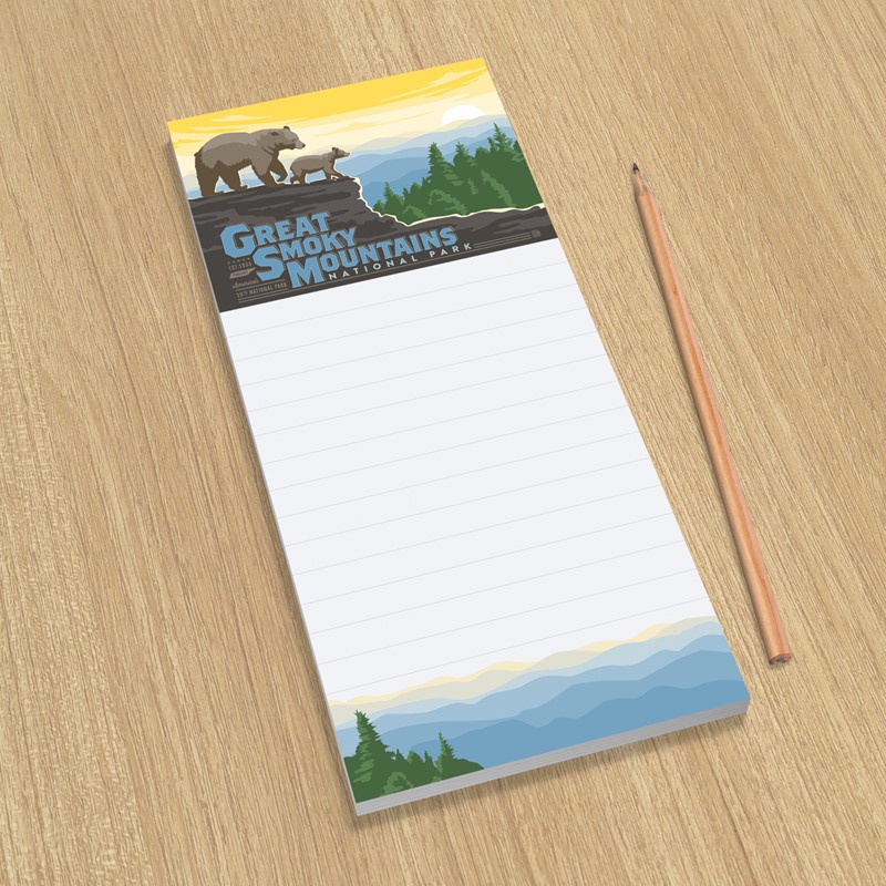 Smoky Mountain Sunrise | American made list pad