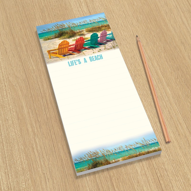 Rainbow Beach Chairs | Magnetic list pads