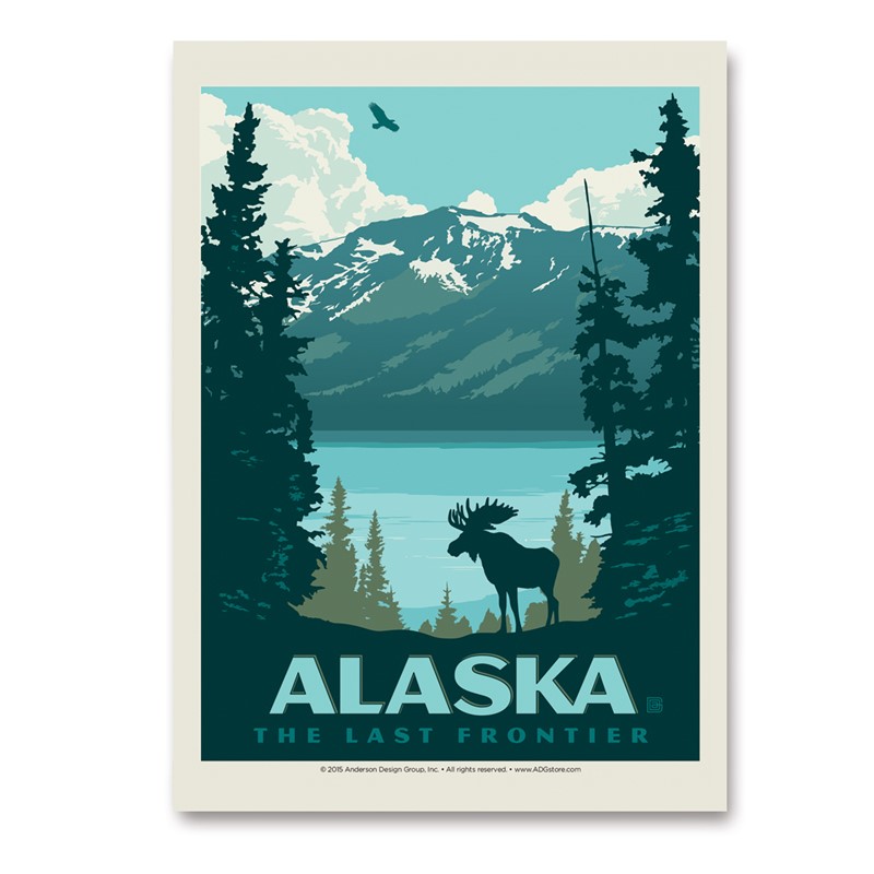 AK Moose Lake | Vertical Sticker