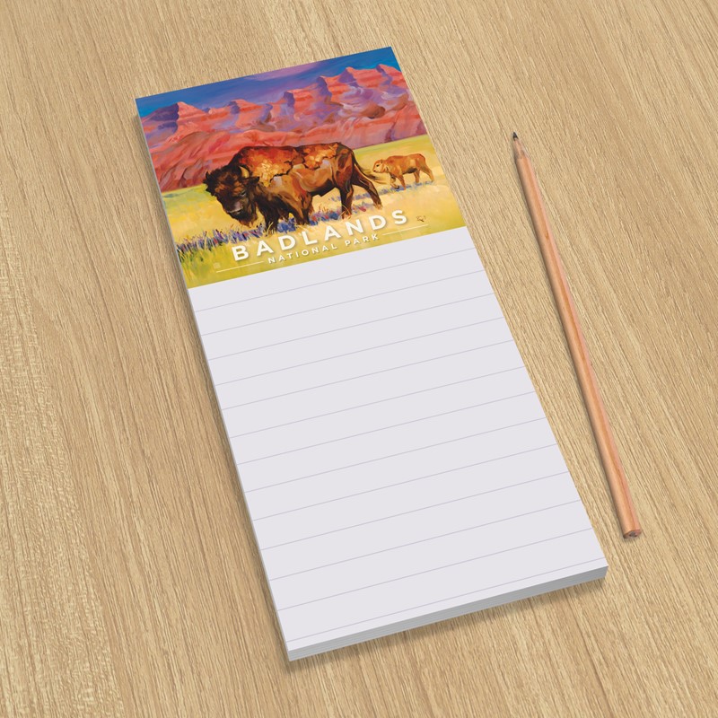 Badlands NP Bison List Pad | Made in the USA