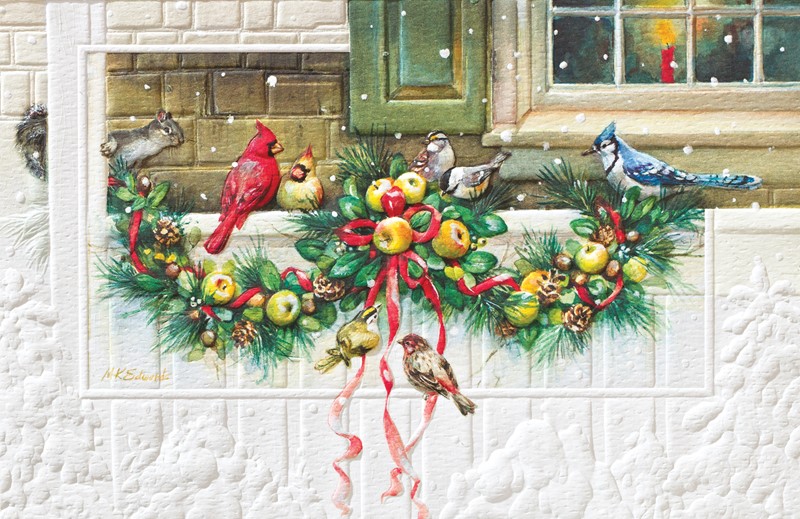 Porch Gathering | Songbirds Christmas cards