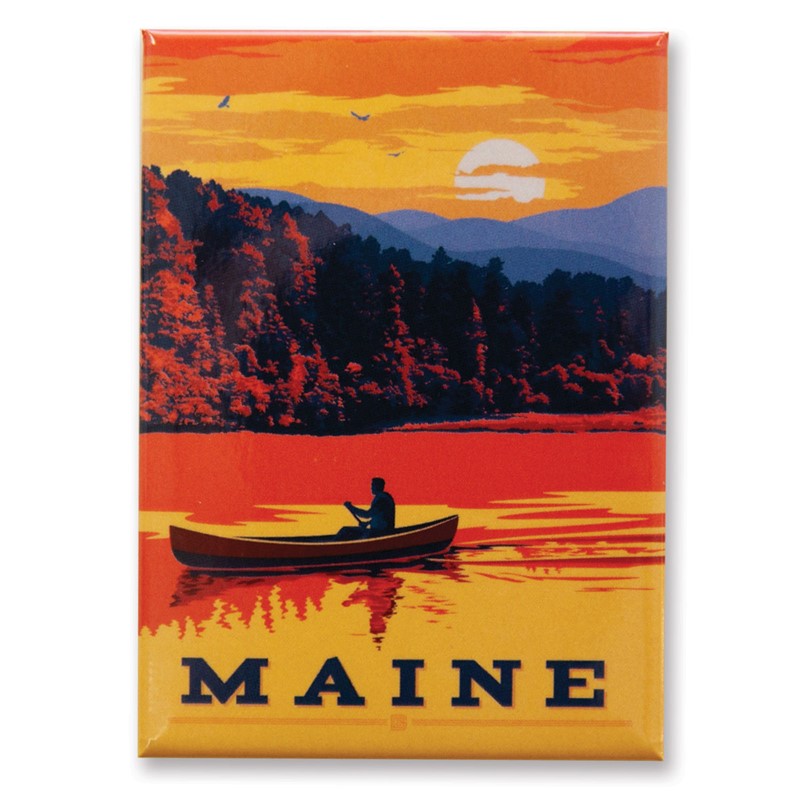 ME Canoe Magnet | Maine themed magnets