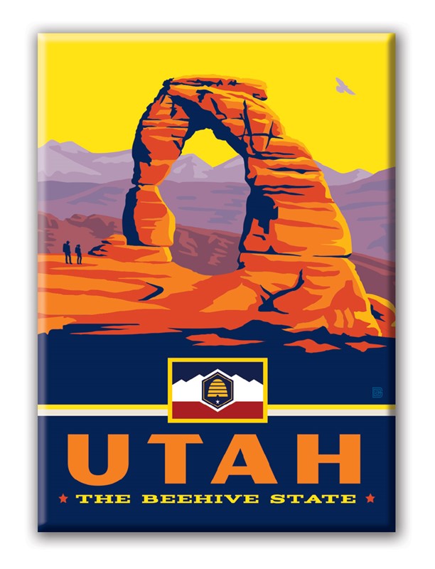 UT State Pride Magnet | Metal Magnet