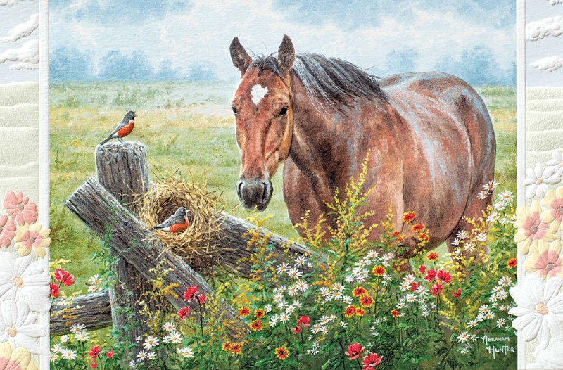 Pastoral Song | Horse Inspirational greeting cards
