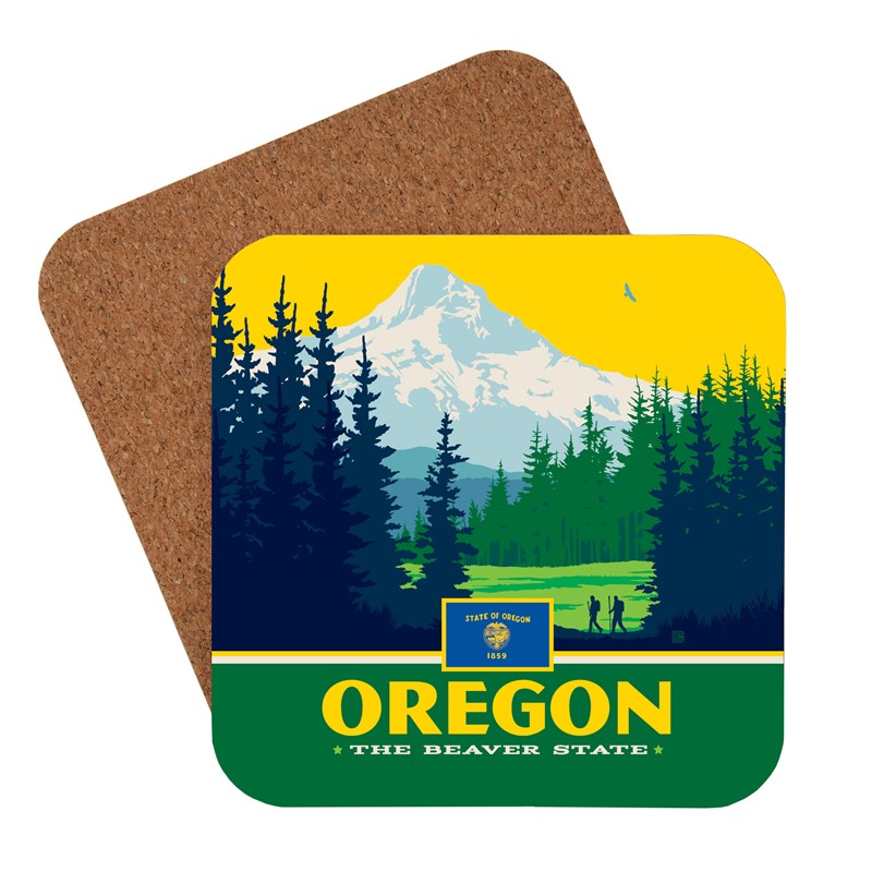 OR State Pride Coaster | American made coaster