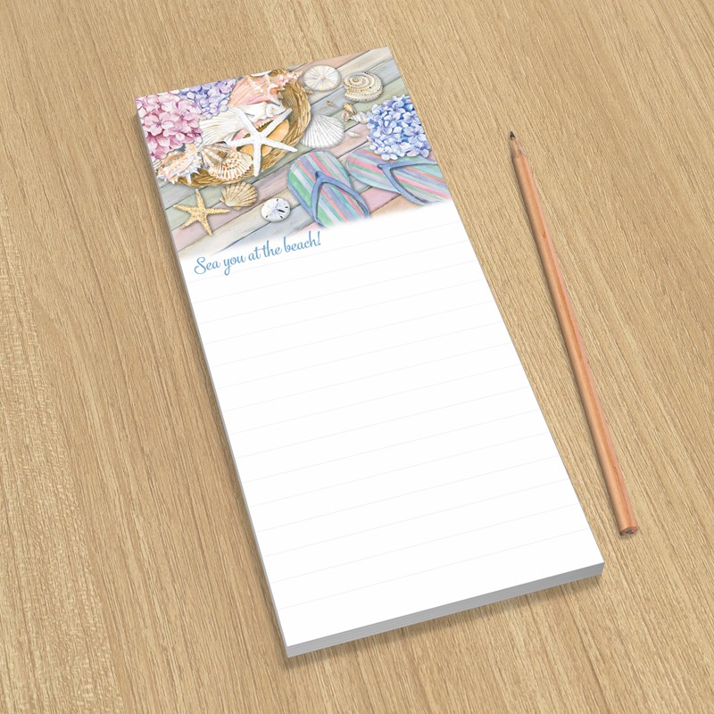 Hydrangea & Flip Flops | List Pad