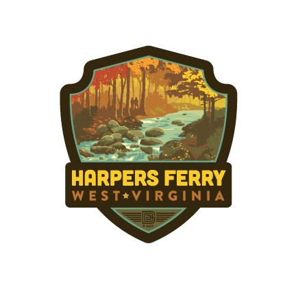 Harpers Ferry WV Emblem Sticker | American Made