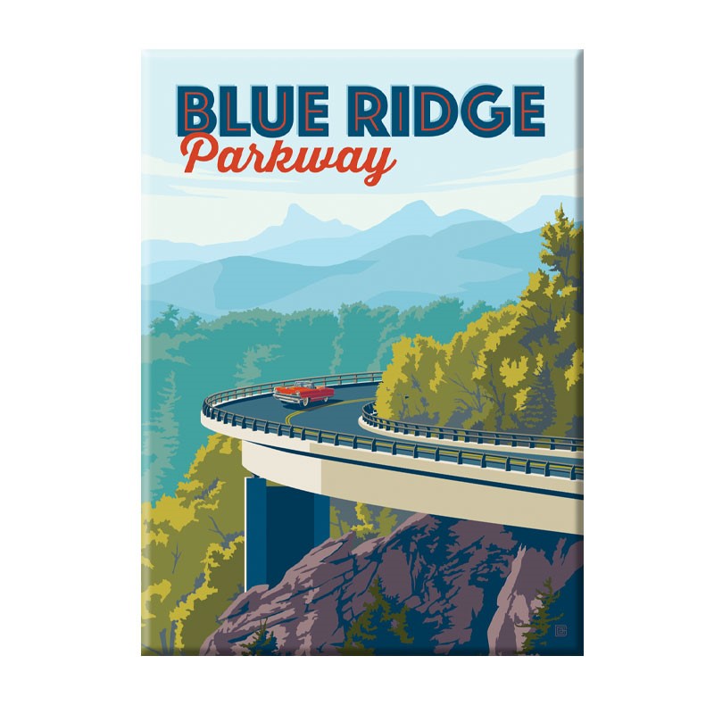 Blue Ridge Parkway Linn Cove Viaduct Magnet | National Park themed magnets