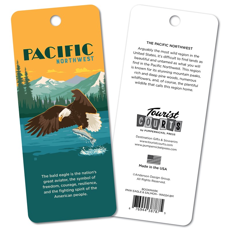 Pacific North West Eagle & Salmon Bookmark | Bookmarks