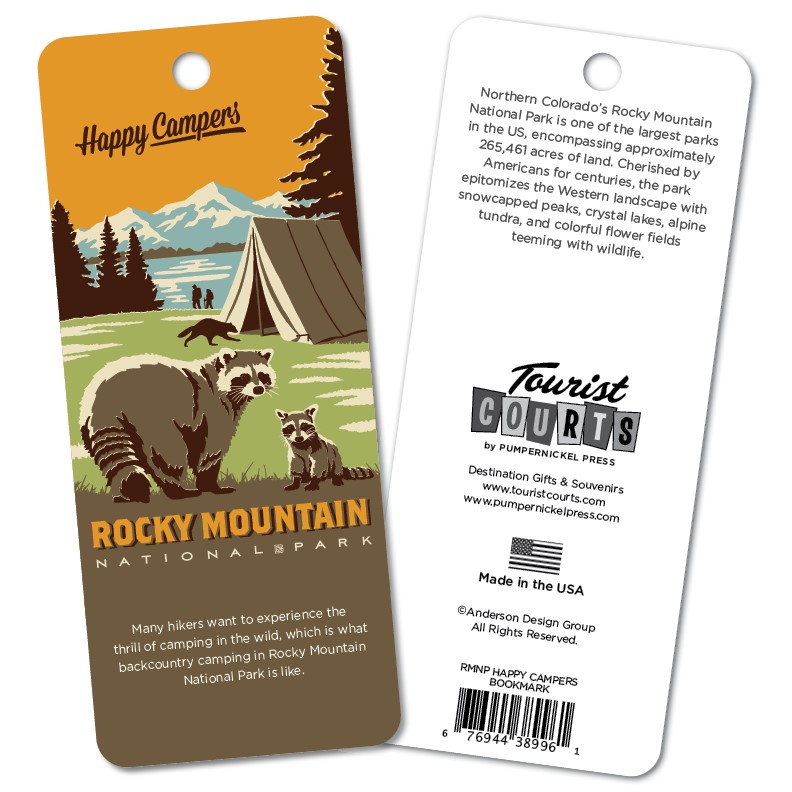 Rocky Mountain National Park Happy Campers Bookmark | Bookmarks