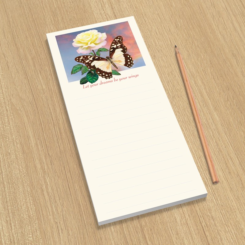 White Lady Swallowtail | List pads Made in the USA