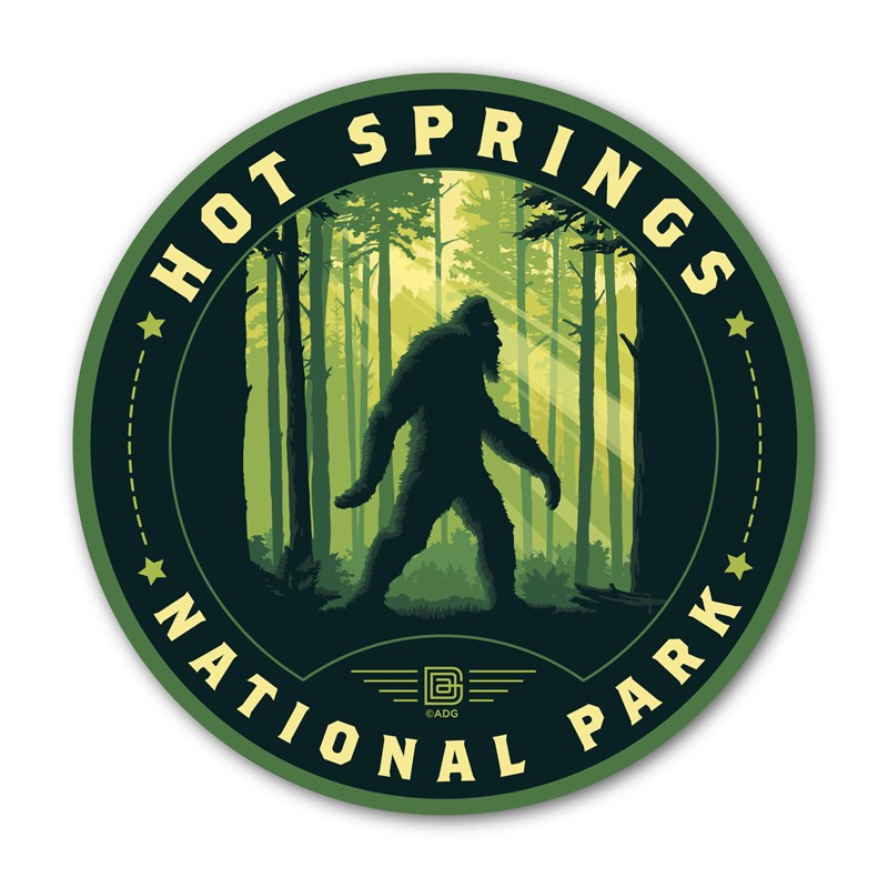 Hot Springs NP Bigfoot | Circle Magnets