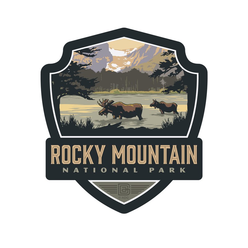 RMNP Sprague Lake Emblem Magnet | Made in the USA