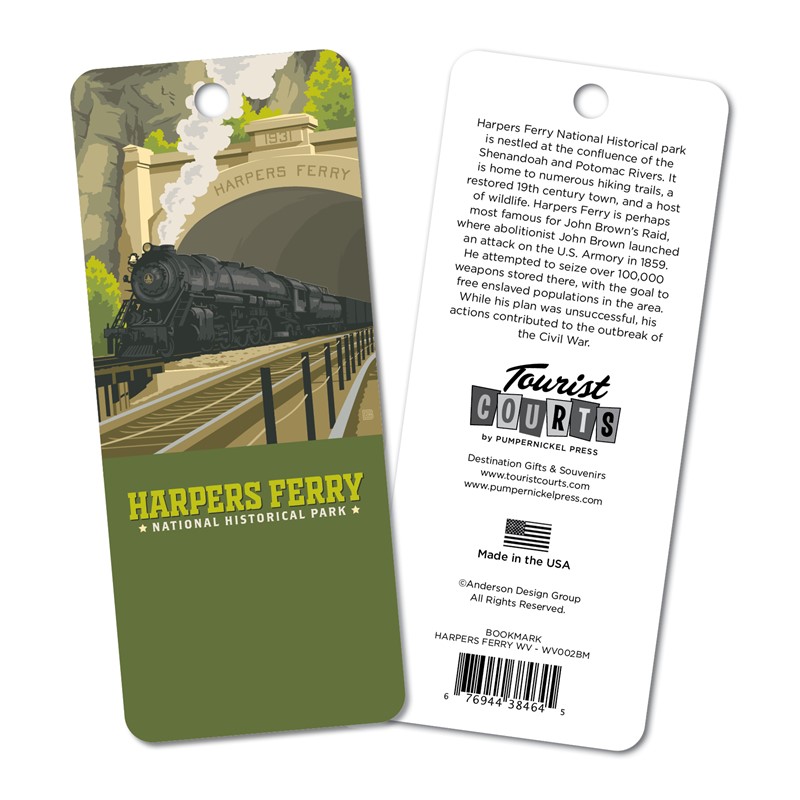 Harpers Ferry Train Bookmark  |  American Made