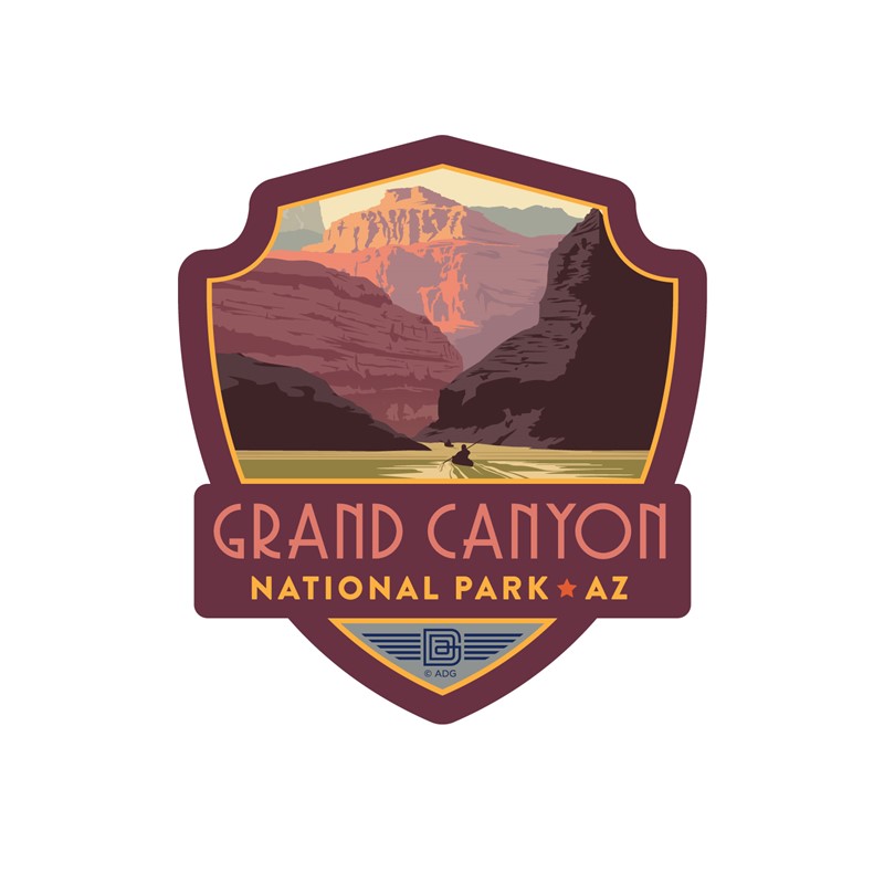 Grand Canyon Kayak Emblem Sticker | American Made