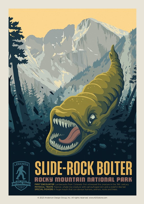 Rocky Mountain's Slide Rock Bolter Postcard | USA Made