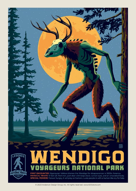 Voyageur's The Wendigo Postcard | USA Made