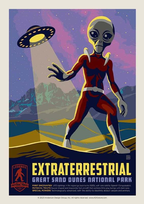 Great Sand Dune's Extraterrestrials Postcard | USA Made