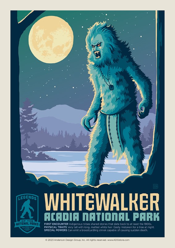 Acadia's White Walker Postcard | USA Made