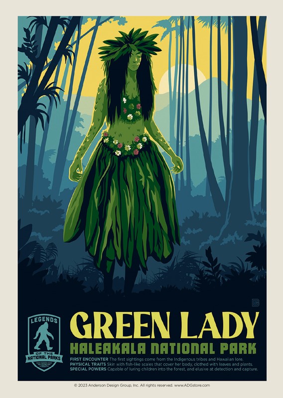 Haleakala's Green Lady Postcard | USA Made