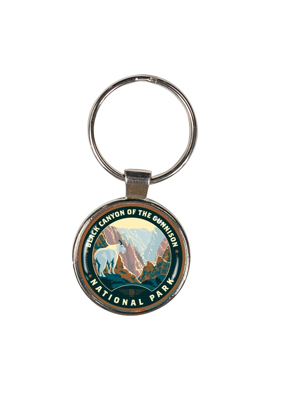 Black Canyon of the Gunnison NP Circle Key Ring | American Made