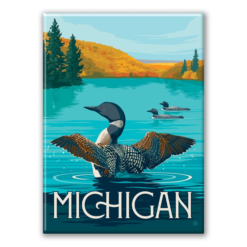 Michigan Magnet | Metal Magnet