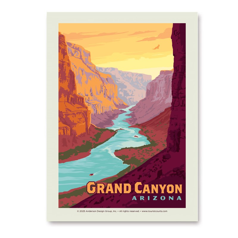Grand Canyon Ravine Vertical Sticker | American Made