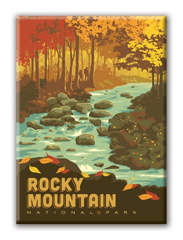 Rocky Mountain NP Creek Magnet| American Made