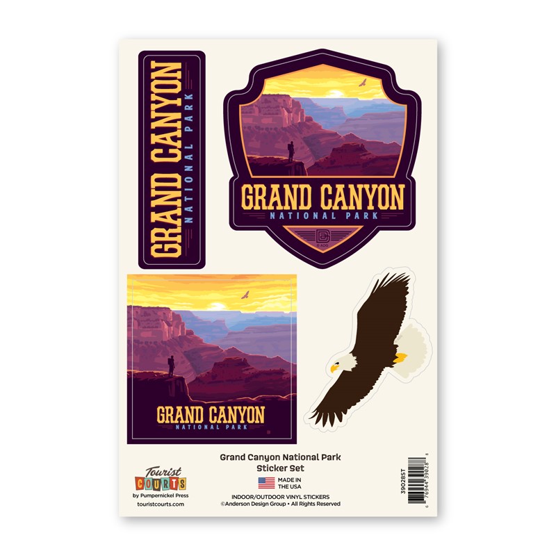 Grand Canyon National Park Sunset Splendor Sticker Set | Made in America