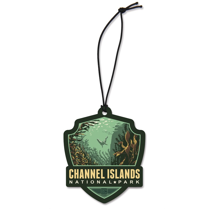 Channel Islands NP Sea Lion Emblem Wood Ornament | American Made