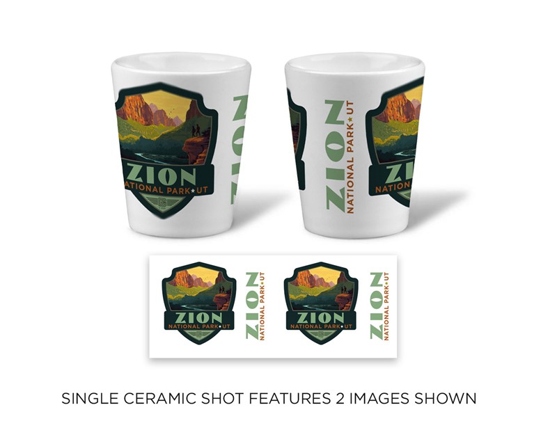 Zion NP 100 Emblem Ceramic Shot | Printed in the USA