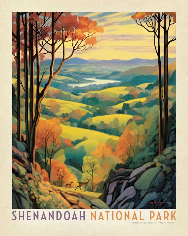 Shenandoah NP Rolling Hills 8" x 10" | Made in the USA