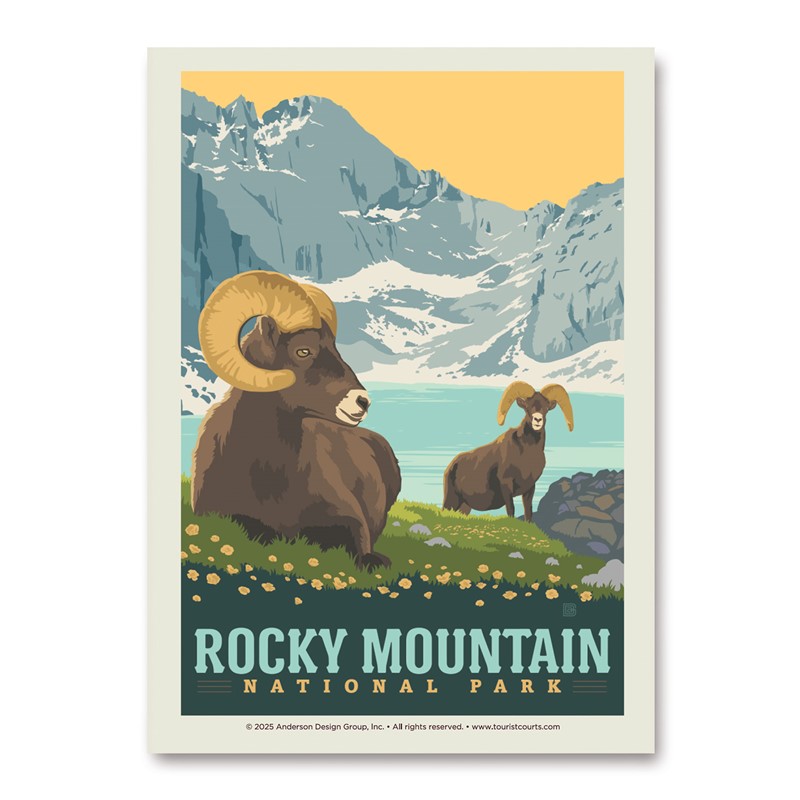 Rocky Mountain NP Chasm Lake| Vertical Sticker