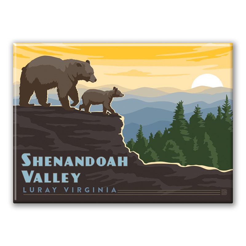 Shenandoah Valley Luray Bear Magnet | American Made