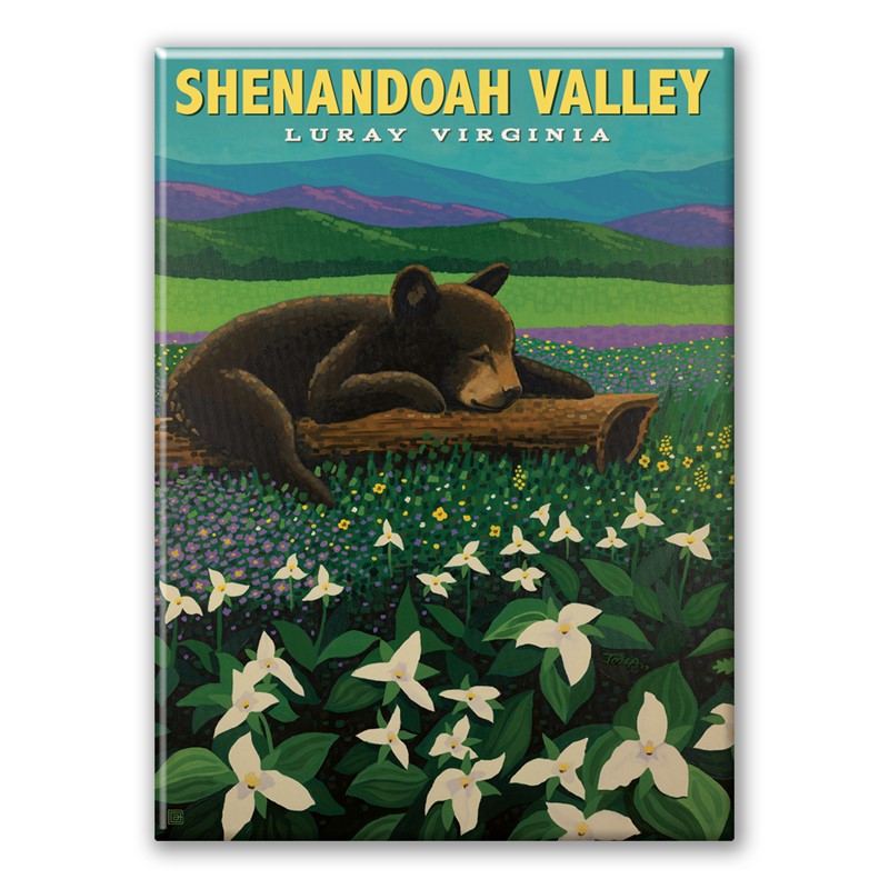 Shenandoah Valley Luray Sleeping Bear Magnet | American Made