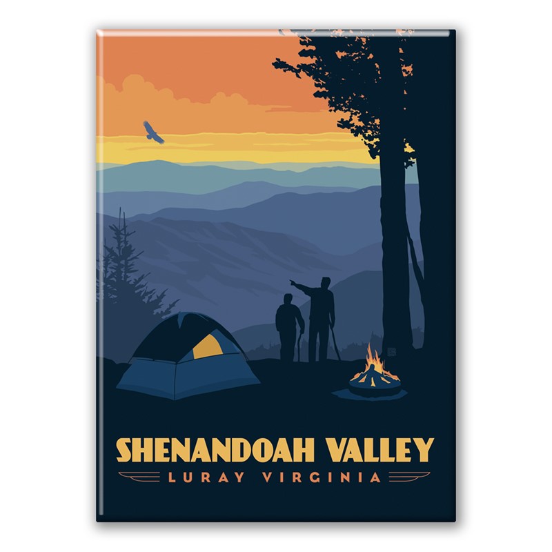 Shenandoah Valley Luray Camping Magnet | American Made