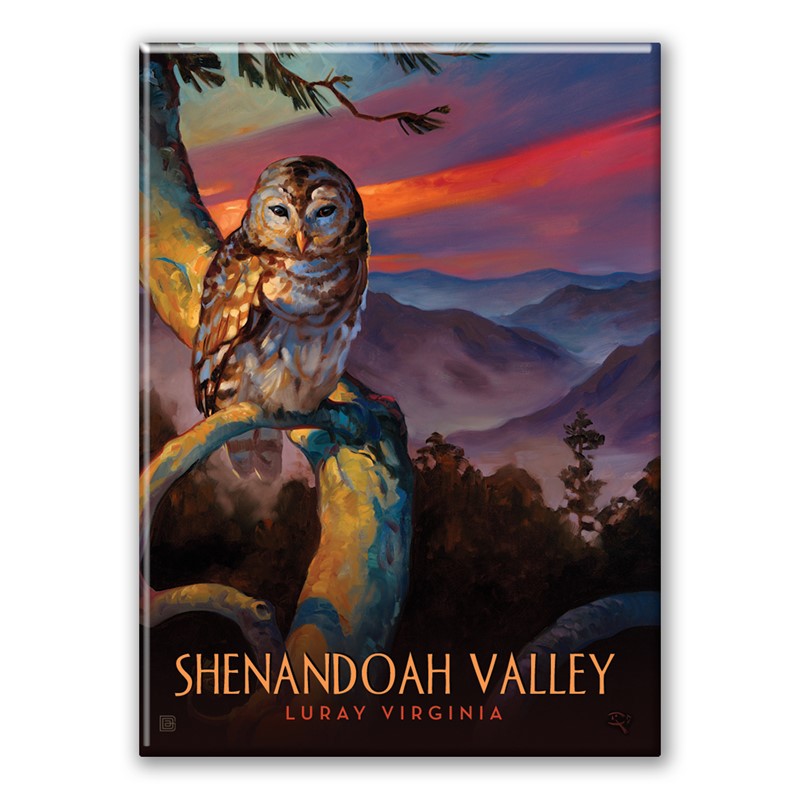 Shenandoah Valley Luray Owl Magnet | American Made