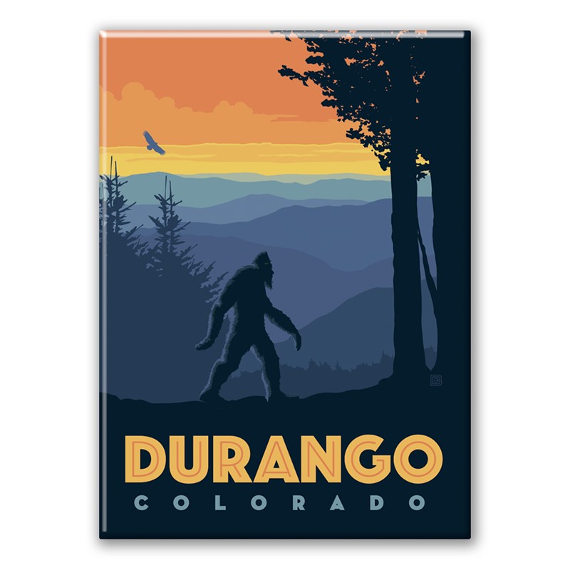 Durango CO Wandering Bigfoot Magnet | American Made