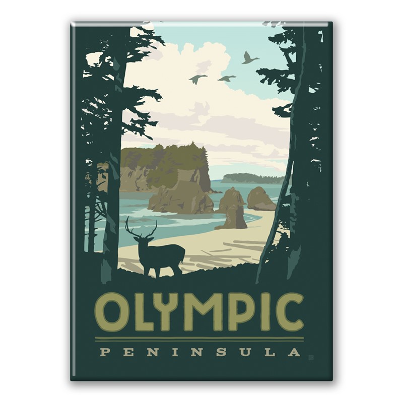 Olympic Peninsula Scenic Magnet | American Made