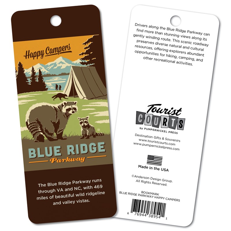 Blue Ridge Parkway Happy Campers Bookmark | Bookmarks