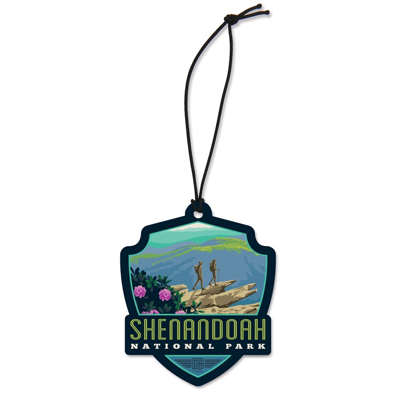 Shenandoah NP Hawksbill MT Emblem Wood Ornament | American Made