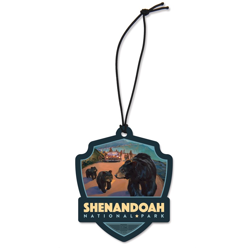 Shenandoah NP Bear Jam Emblem Wood Ornament | American Made