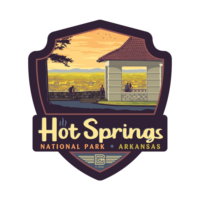 Hot Springs NP Emblem Sticker | Emblem Sticker