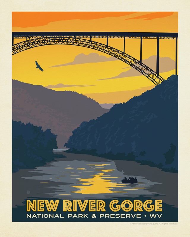 New River Gorge NP & Preserve 8x10 Print| American Made