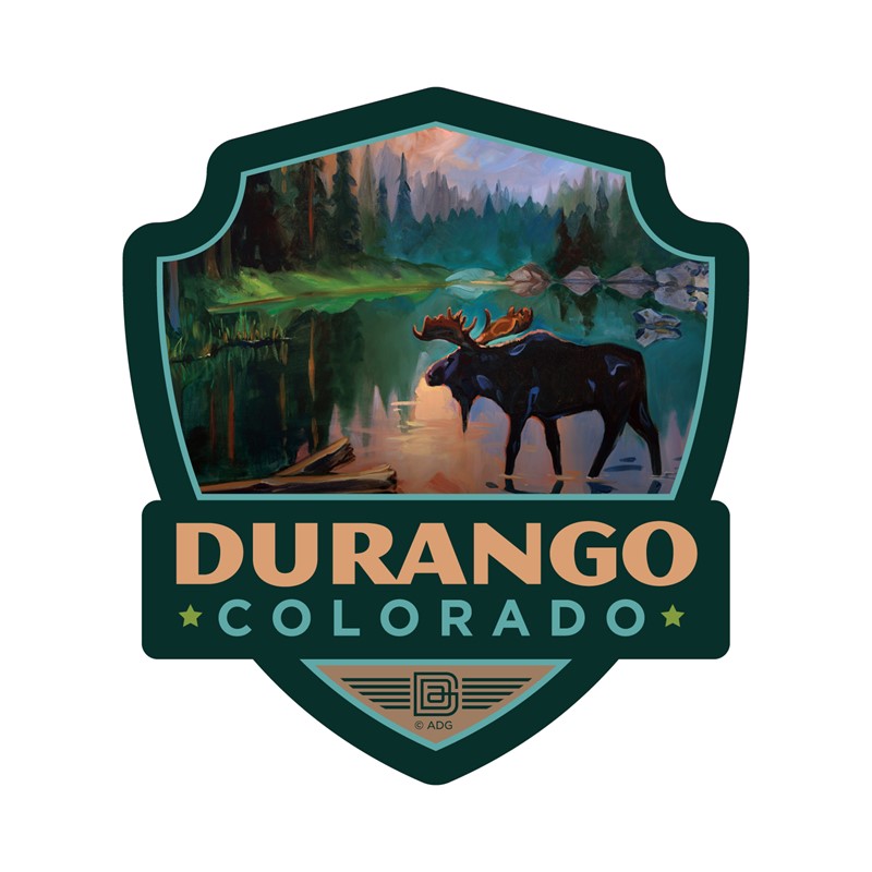 Durango CO. RM Elk Emblem Sticker| Emblem Sticker