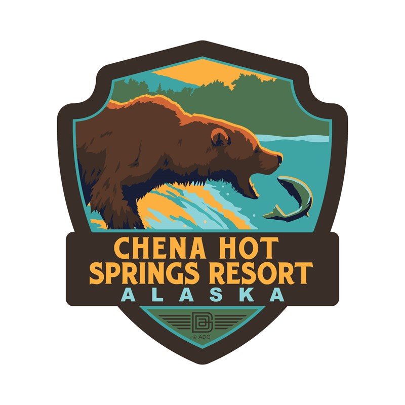 Chena Hot Springs Bears Emblem Sticker| Emblem Sticker