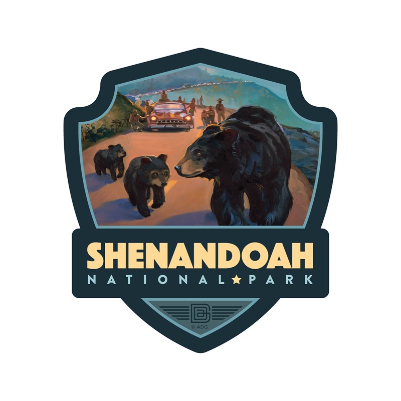 Shenandoah NP Bear Jam Emblem Magnet | Made in the USA